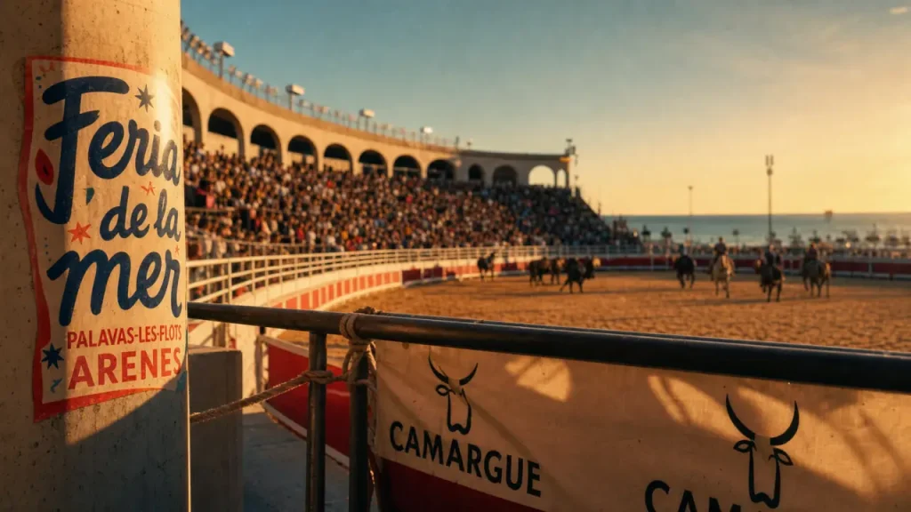 arene palavas : tribune et rodéo, Feria de la mer à Palavas-les-Flots