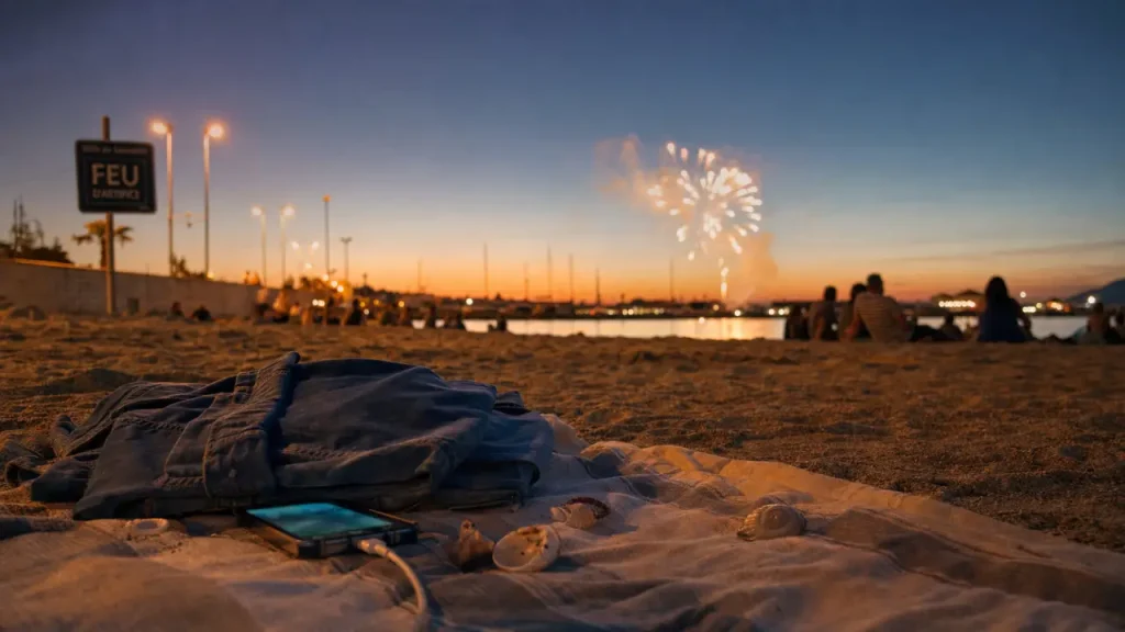 Feu d’artifice à Leucate : plage, port, bateau et report à vérifier le jour même