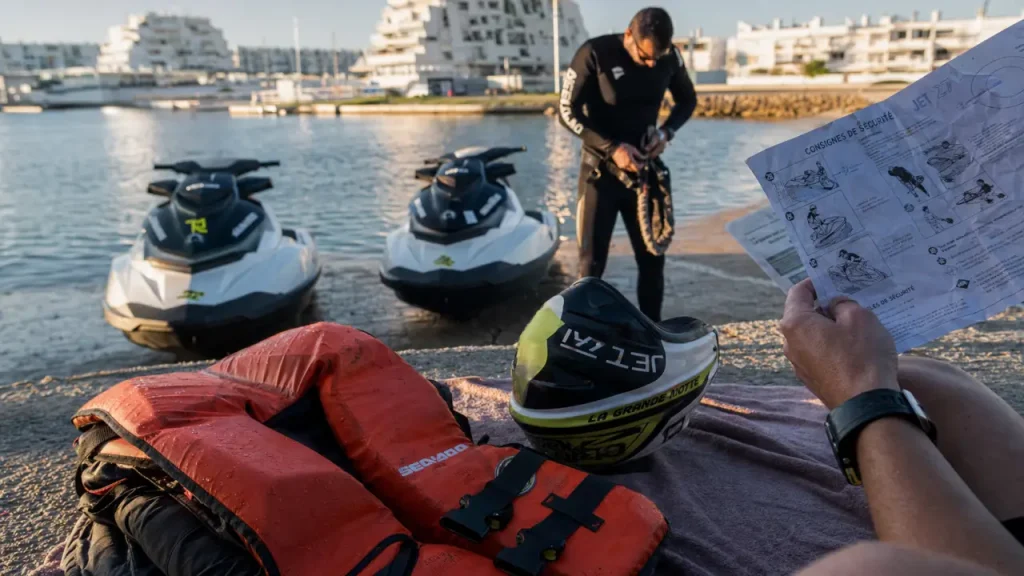 Jet ski grande motte : sans permis dès 16 ans, gilet et briefing