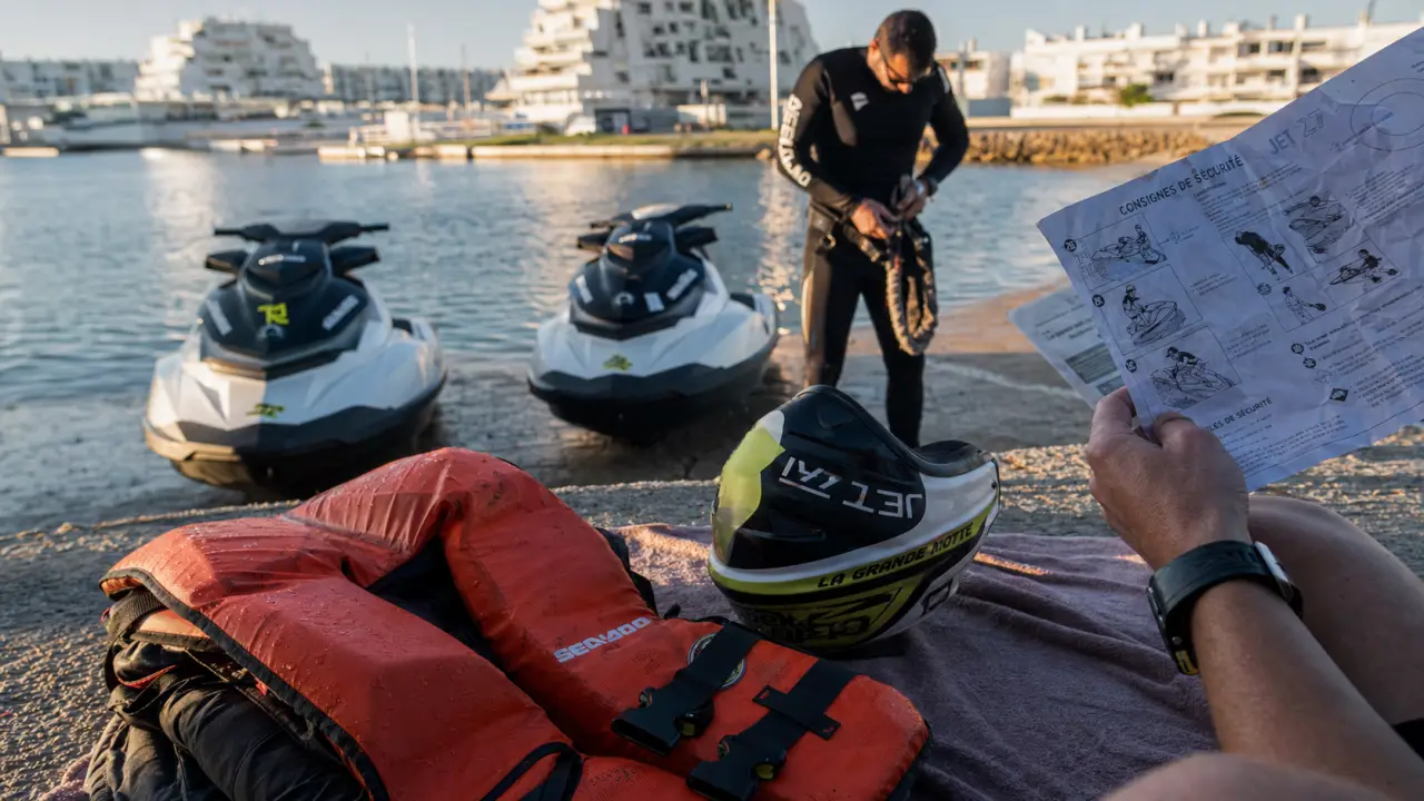 Jet ski grande motte : sans permis dès 16 ans, gilet et briefing