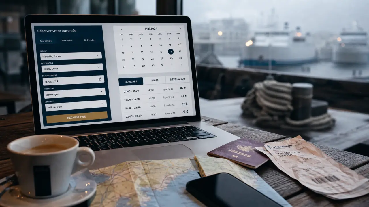 La méridionale réservation : vérifier horaires, tarifs et destination avant paiement