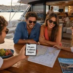Location catamaran cote d azur à Cannes avec skipper, 4 cabines, tarifs