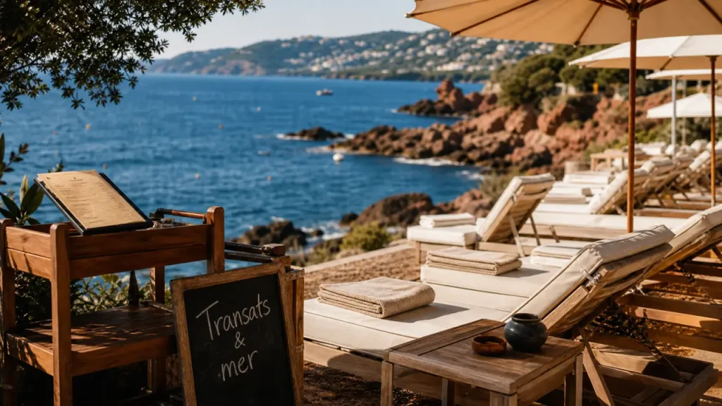 Plages privées à Théoule-sur-Mer : transats, restaurant et réservation sans mauvaise surprise