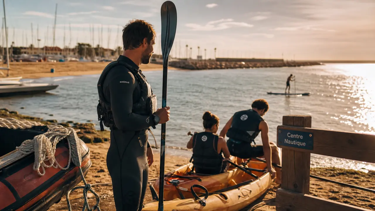 Centre nautique du cap d agde : kayak et paddle près du port