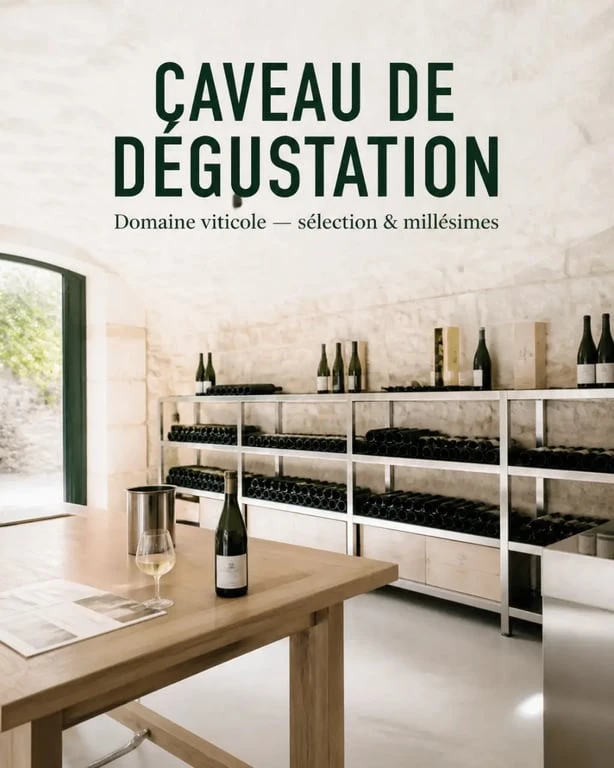 Le mas de pampelonne domaine viticole dans son caveau de dégustation et de vente directe