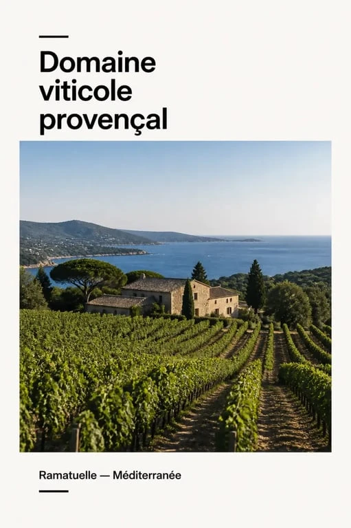 Le mas de pampelonne domaine viticole à Ramatuelle avec ses vignes et son mas provençal