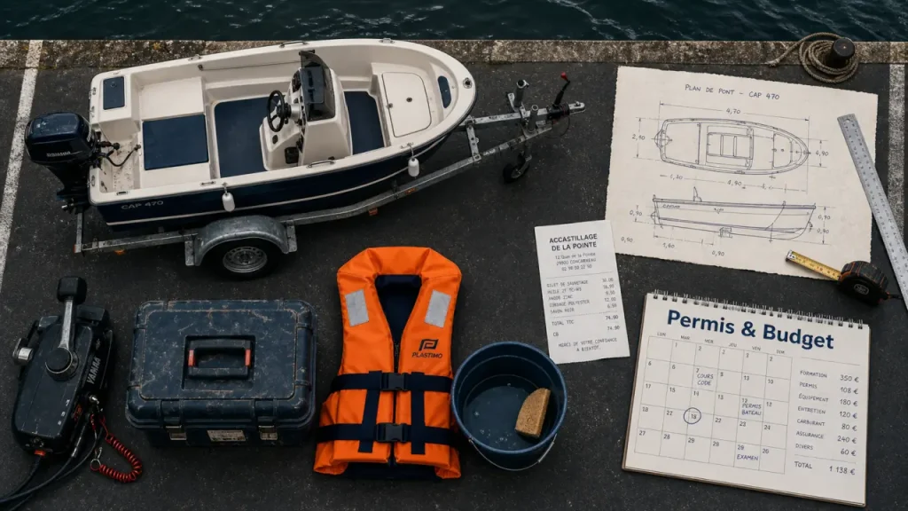 Petit bateau de plaisance sur remorque : permis et budget à vérifier