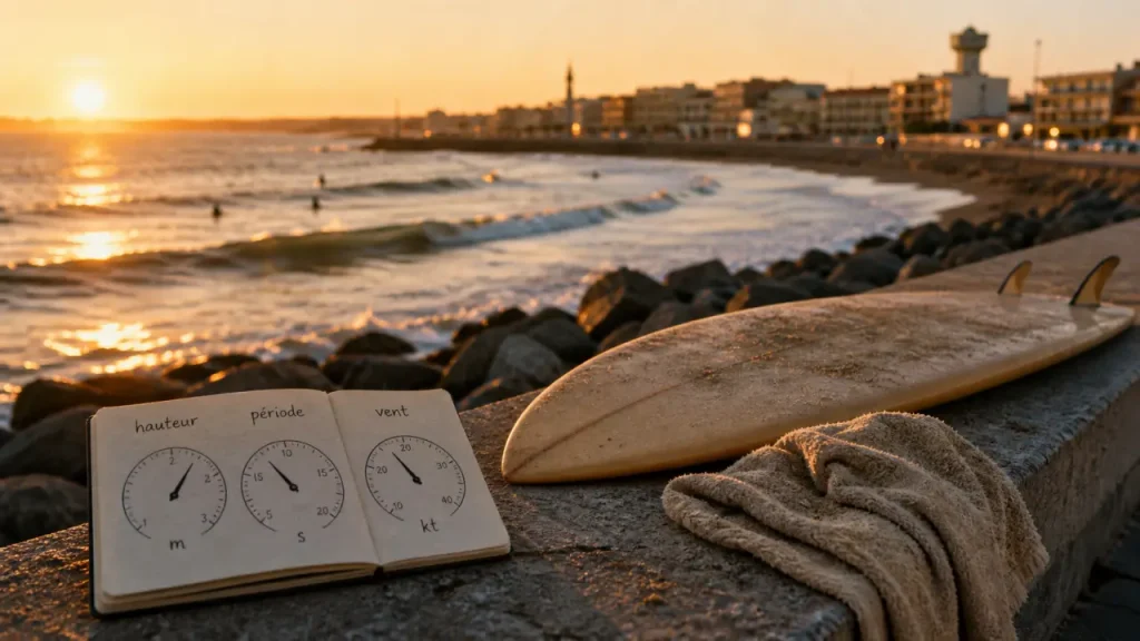 Y’a du surf Palavas : houle et vent