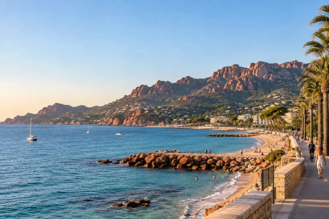 Activité Fréjus entre plage méditerranéenne et massif de l’Estérel