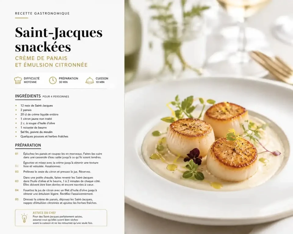 Plat gastronomique raffiné dans un restaurant à Agde
