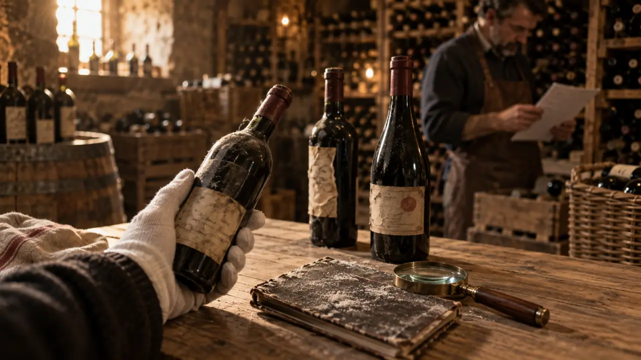 Vin bio draguignan : vérifier le label sur des bouteilles en cave