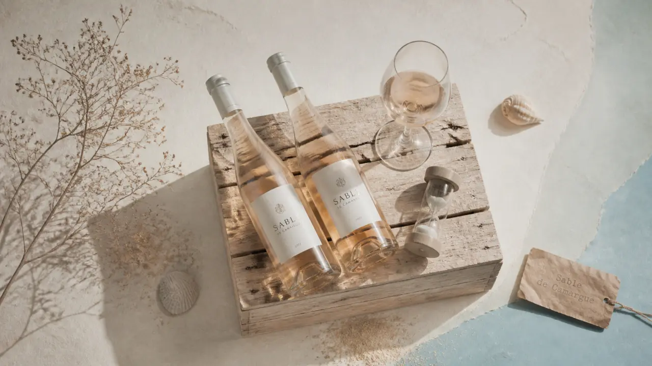 Vins des sables : rosé pâle de Camargue sur sable fin