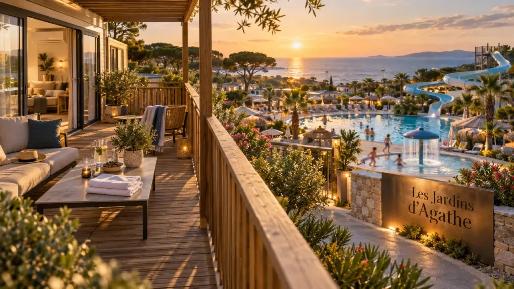 Les Jardins d’Agathe au Grau d’Agde : plage à 900 m et parc aquatique de 650 m²