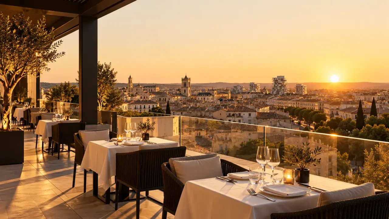 Les plus beaux restaurants de Montpellier avec rooftop et vue sur la ville
