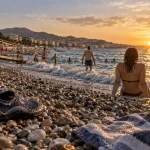 Plage de Carras à Nice, plage publique de galets accessible près de l’aéroport
