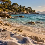 Plage de la garoupe : sable fin et eau turquoise