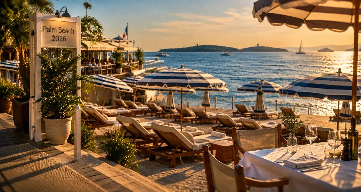 Plage Keller à Palm Beach 2026 : quai et mer Méditerranée